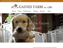 Tablet Screenshot of gainesfarm.com